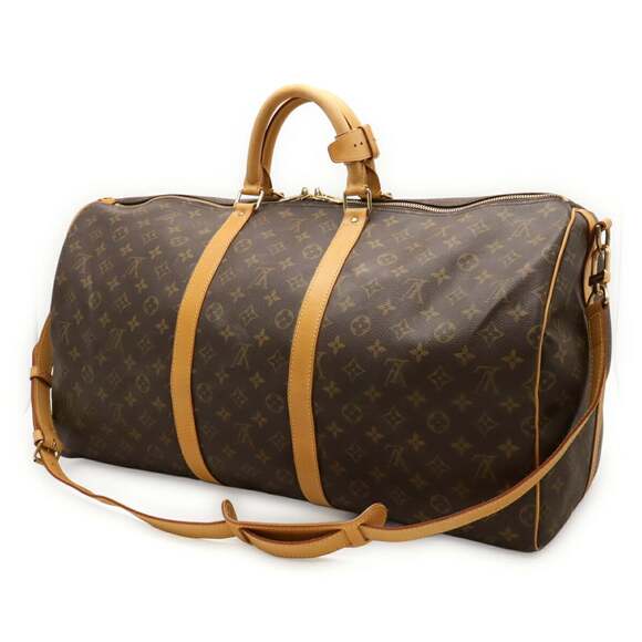 LOUIS VUITTON Monogram Keepall Bandouliere 55 Boston Bag, Travel Shoulder Bag... - Picture 3 of 10
